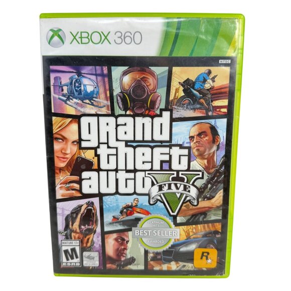 Xbox 360 Other - Xbox 360 - Grand Theft Auto V (5) - Tested/Works - No Map/Manual